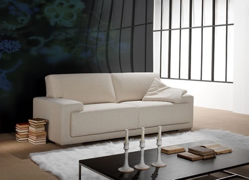 Soggiorno moderno divano bianco