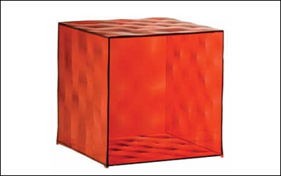 Complementi d'arredo moderni cubo rosso