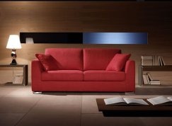 Divano per soggiorno moderno rosso